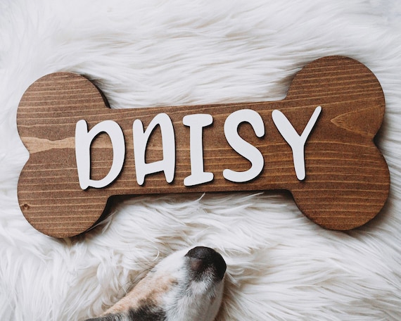Hueso con Nombre para Perro