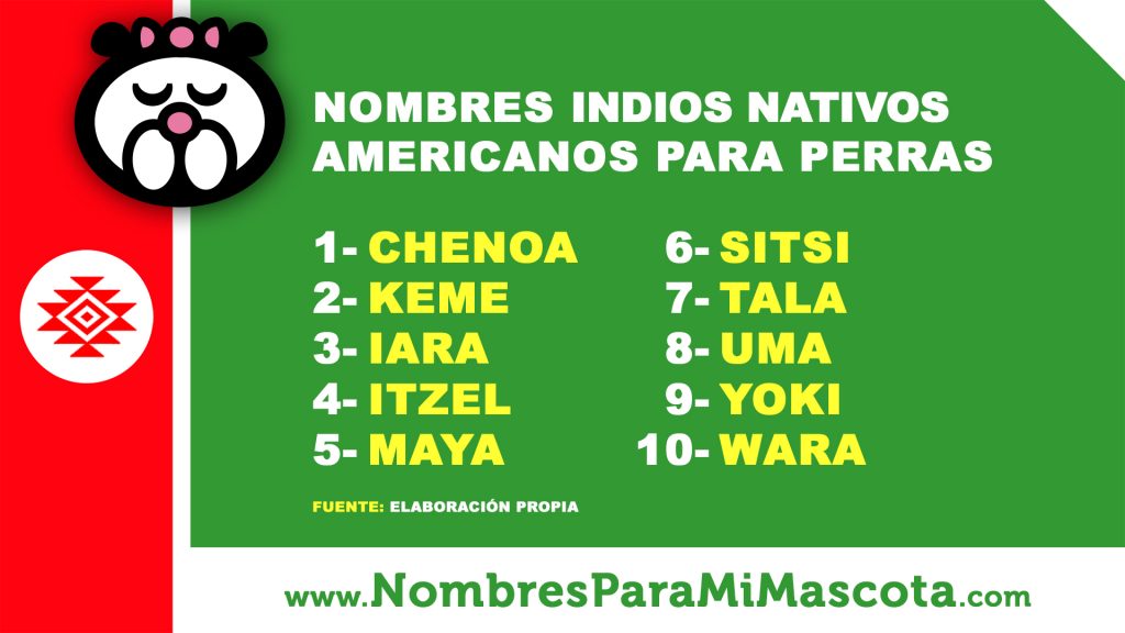 Nombres Nativos Americanos para Perros