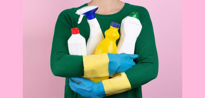 Precaución con los productos de limpieza